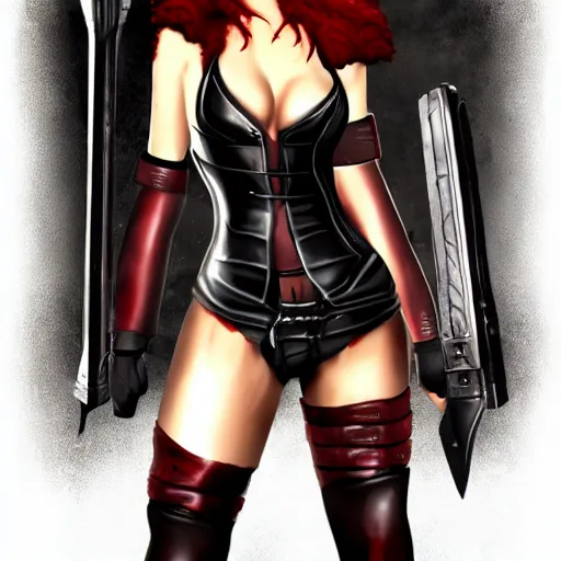 Image similar to rayne from bloodrayne game art