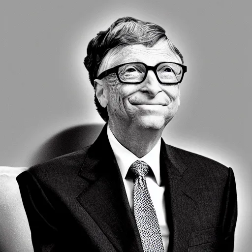 Prompt: bill gates as a gangster