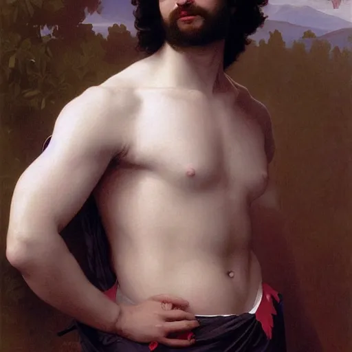 Prompt: a vintage portrait painting of a gentleman half ogre half man, art by artgerm and anna dittman and william - adolphe bouguereau