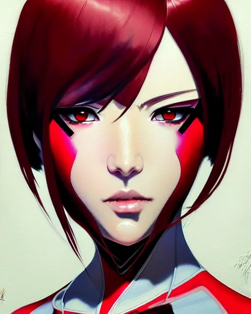 Prompt: portrait Anime Spider-woman character sharp fine-face, pretty face, realistic shaded Perfect face, fine details. Anime. Marvel realistic shaded lighting by Ilya Kuvshinov krenz cushart katsuhiro otomo ghost-in-the-shell, magali villeneuve, artgerm, rutkowski Jeremy Lipkin and Giuseppe Dangelico Pino and Michael Garmash and Rob Rey