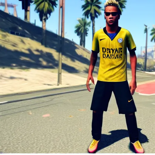 Image similar to neymar in gta v