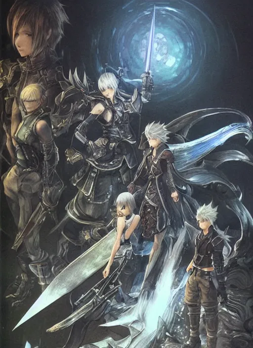 Image similar to very detailed concept art of final fantasy, detailed, sharp