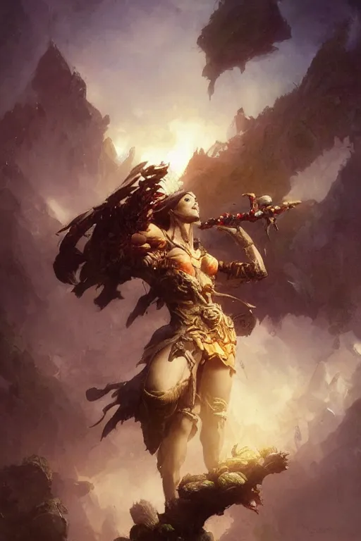 Prompt: epic flowers, by Frank Frazetta, Greg Rutkowski, Boris Vallejo, epic fantasy character art, Exquisite detail, post-processing, low angle, masterpiece, cinematic