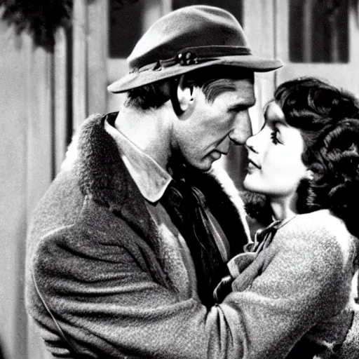 Prompt: Harrison Ford staring in 'Its a Wonderful Life'