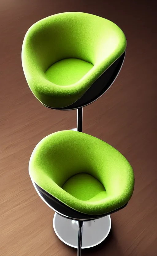 Image similar to an avocado chair, furniture concept photo!!, 8k!!,amazing quality!!