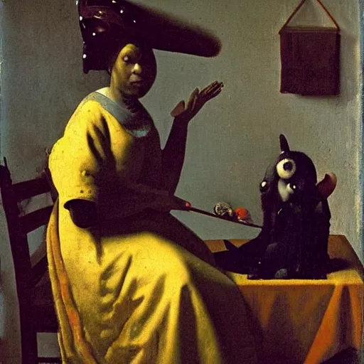 Prompt: Voodoo by Johannes Vermeer, 8k