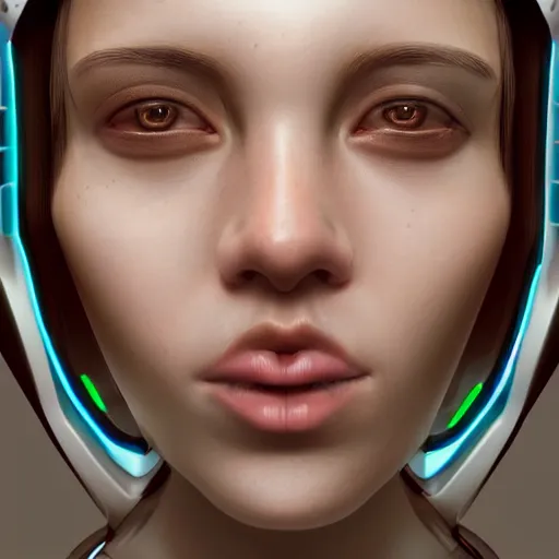 Image similar to portrait of a robotic artist, beautiful digital art, artstation cgsociety highly - detailed masterpiece