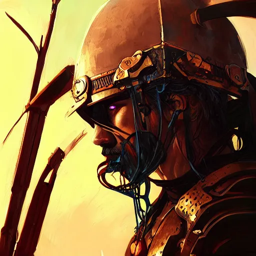 Image similar to cyberpunk viking helmet mask warrior goddess robot ninja fantasy, art gta 5 cover, official fanart behance hd artstation by jesper ejsing, by rhads, makoto shinkai and lois van baarle, ilya kuvshinov, ossdraws