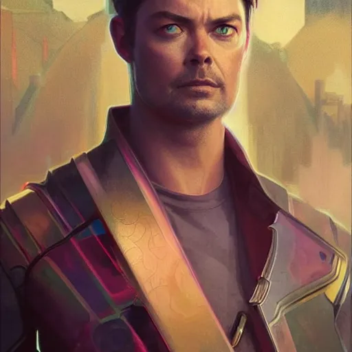 Prompt: , karl urban with laser eyes, highly detailed, digital painting, artstation, concept art, smooth, sharp focus, illustration, cinematic lighting, art by artgerm and greg rutkowski and alphonse mucha