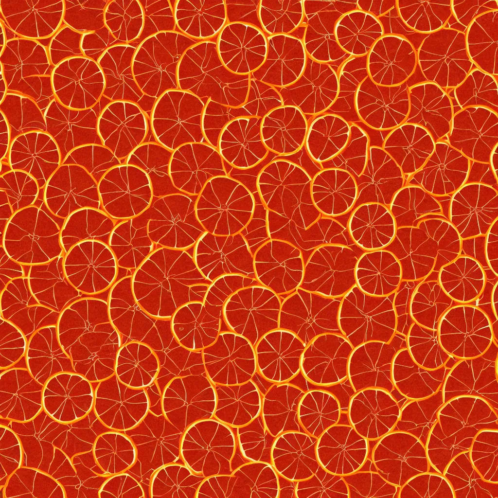 Prompt: seamless orange slices texture art, 4k