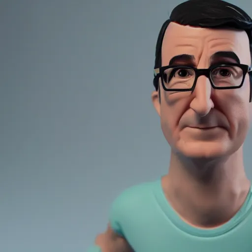 Prompt: john oliver action figure, mint condition, 3 d octane render, artstation, andrew krivulya