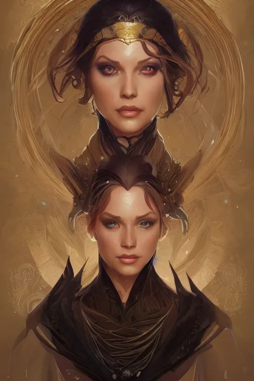 Image similar to as a fantasy magic man portrait, sci - fi, amber eyes, face, fantasy, intricate, elegant, highly detailed, digital painting, artstation, concept art, smooth, sharp focus, illustration, art by artgerm and greg rutkowski and alphonse mucha.