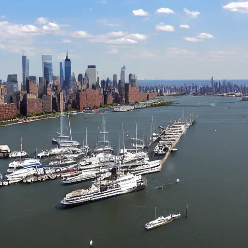 Image similar to view of New York warship marina