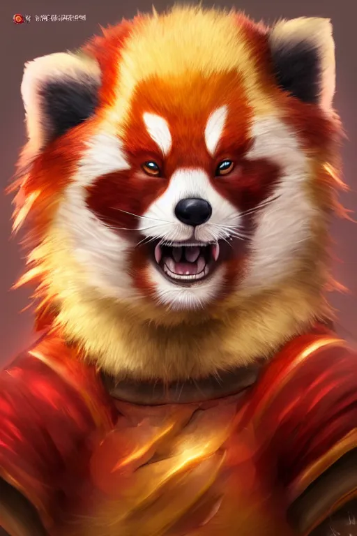 Anthropomorphic red panda character, kung fu, high | Stable Diffusion ...