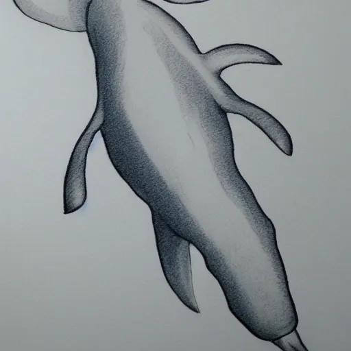 Image similar to white spermwhale in the ocean, awardwinning elegant modern tattoo design sketch on white background