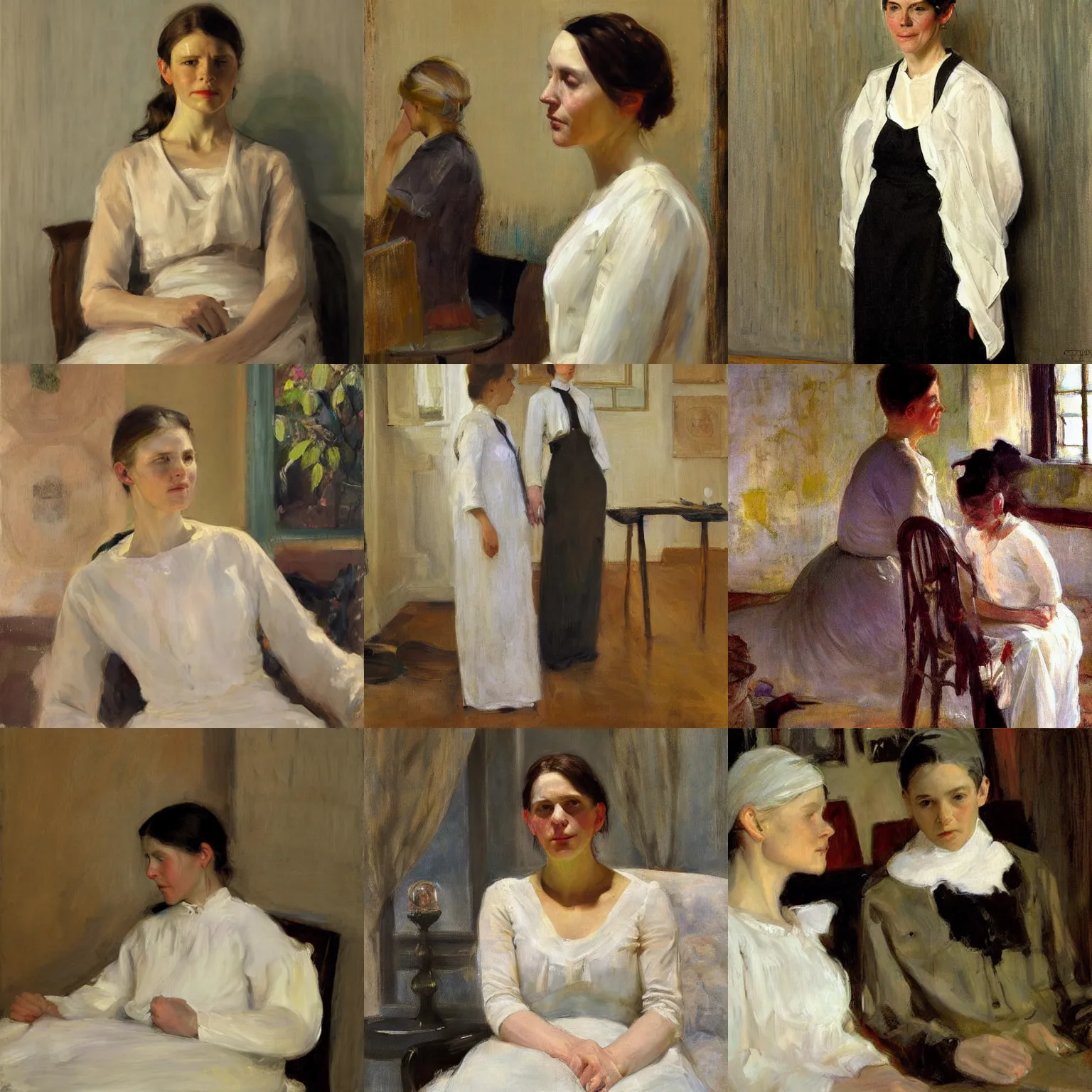 Prompt: an artwork by cecilia beaux