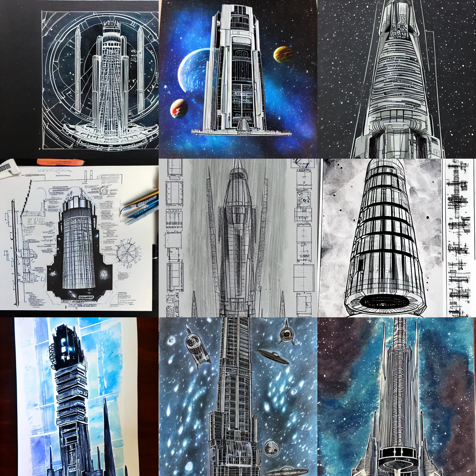 schematics of justice league tower in | Stable Diffusion | OpenArt