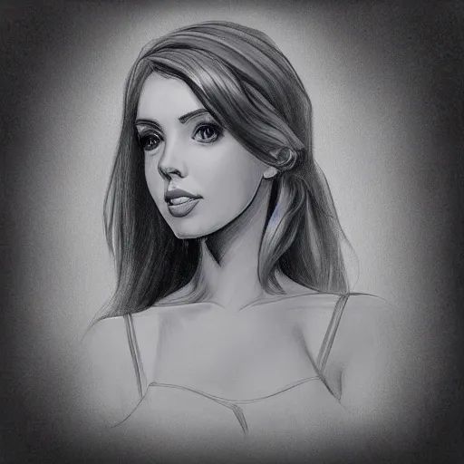 Image similar to amouranth, art sketch, high detail