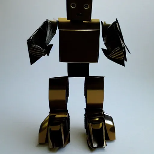 Prompt: robot origami