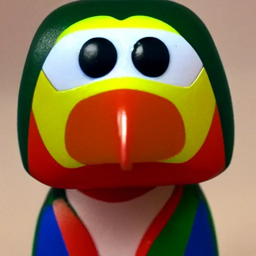 Image similar to funko pop of a toucan