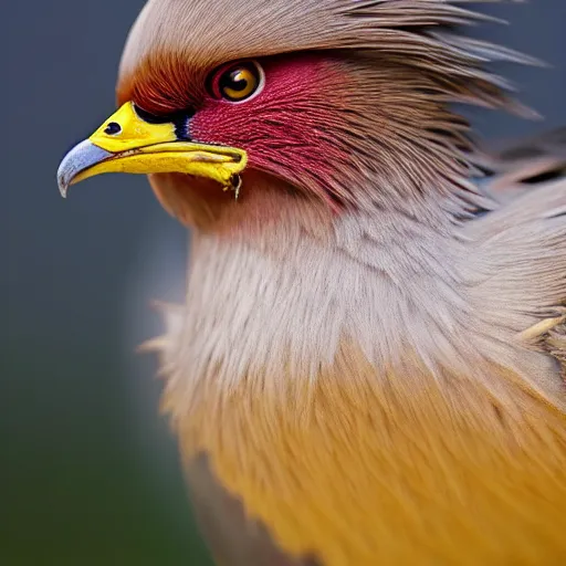 Image similar to national geographic photo of pidgeot, pokemon in the wild, intricate, portrait, 8 k highly professionally detailed, hdr, award winning