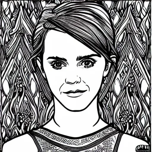 Image similar to emma watson coloring pages