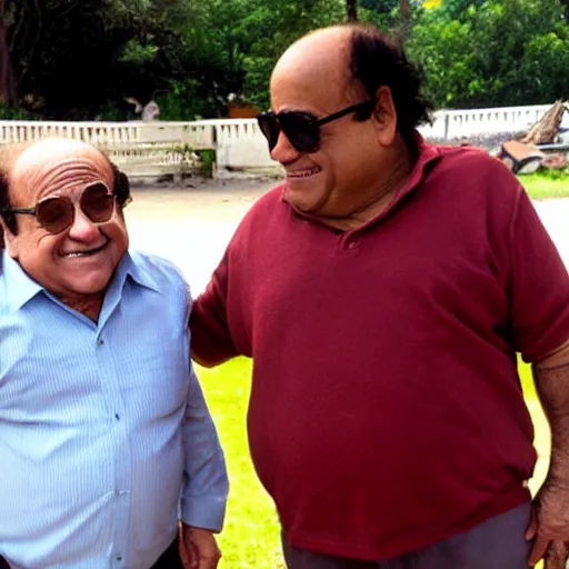 Image similar to danny devito with an indian man