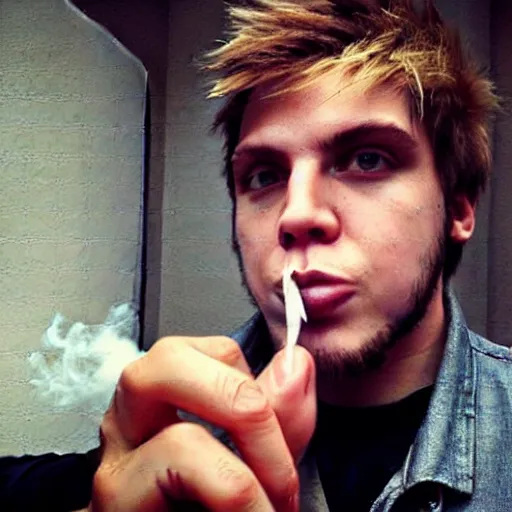 Prompt: elrubius smoking