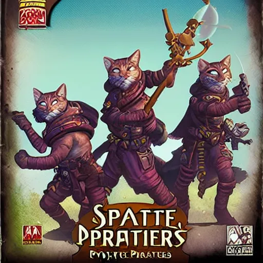 Prompt: tabaxi privateer, space pirates