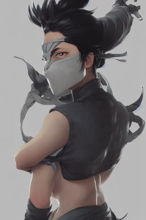 Image similar to kakashi, anime, fantasy, intricate, elegant, highly detailed, digital painting, artstation, concept art, matte, sharp focus, illustration, art by artgerm and greg rutkowski and alphonse mucha