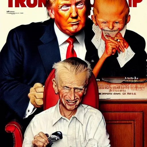 Image similar to Donald Trump by Norman Rockwell