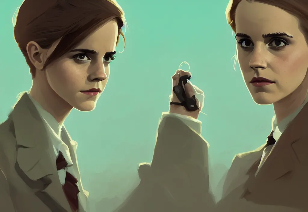 Image similar to emma watson as candidate into presidents of us, epic debates, presidental elections candidates, cnn, fox news, fantasy, by atey ghailan, by greg rutkowski, by greg tocchini, by james gilleard, by joe gb fenton, dynamic lighting, gradient light green, brown, blonde cream, salad and white colors in scheme, grunge aesthetic