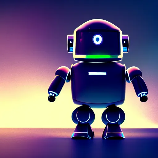 Image similar to a cute little robot. super realistic 8 k render of a dark hooded powerful elegant, cinematic composition