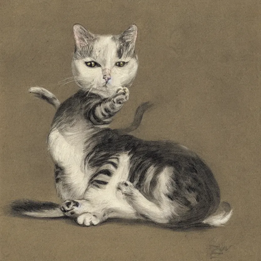 Image similar to one cartoon cat by louis william wayne