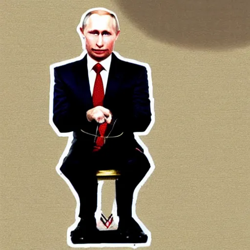 Image similar to Vladimir Putin, placed in a skewer