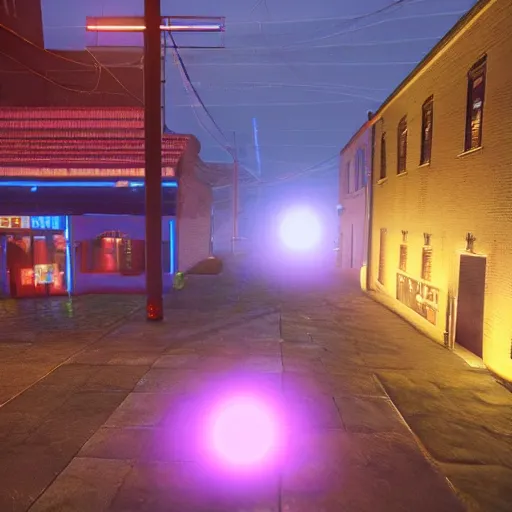 Image similar to rainy videogame with multiple characters liking each other in difficult times, colored point lights, volumetric lighting, unreal engine, 8K,