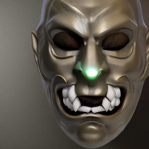 Image similar to the mask as a 3 d render, unreal engine