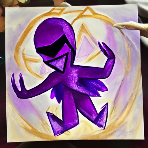 Image similar to Amethyst radiating a dark evil aura 🎨🖌️