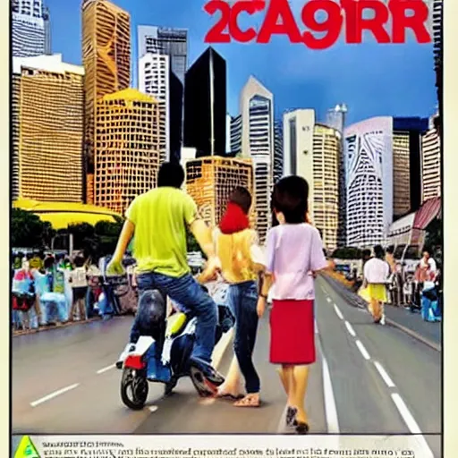 Image similar to a 2 0 0 0 s singaporean government camapign poster