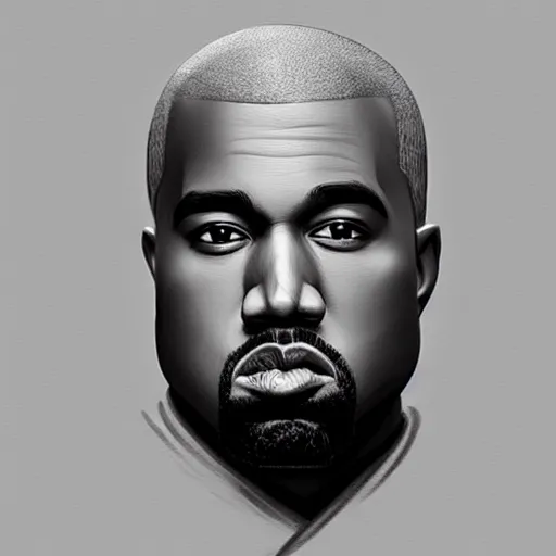 Prompt: “ portrait of kanye west by greg rutkowski, young, attractive, highly detailed portrait, scifi, digital painting, artstation, concept art, smooth, sharp foccus ilustration, artstation hq ”