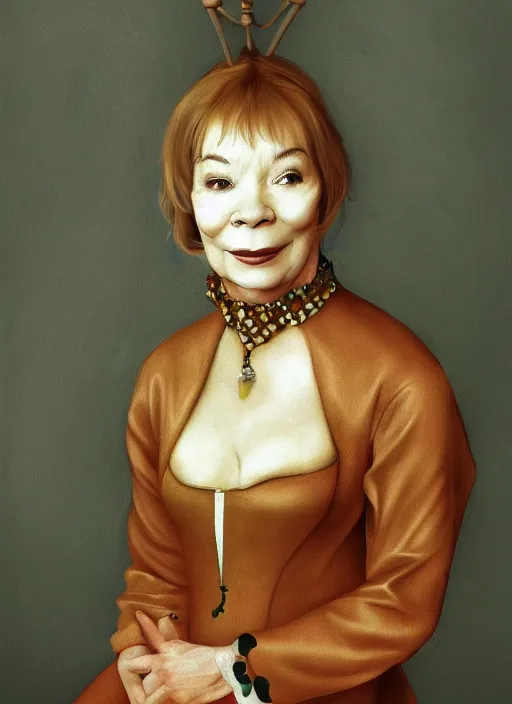 Prompt: Shirley MacLaine by hieronymus bosch, detailed digital art, trending on Artstation