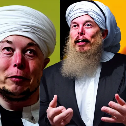 Prompt: elon musk joins the taliban