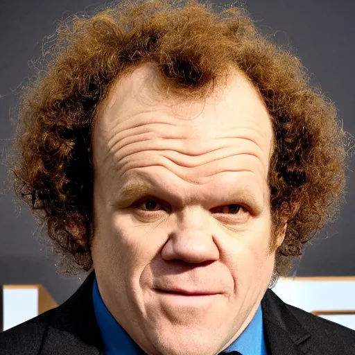 Prompt: john c reilly's head as head of cauliflower