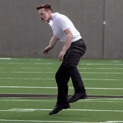 Prompt: elon musk playing football