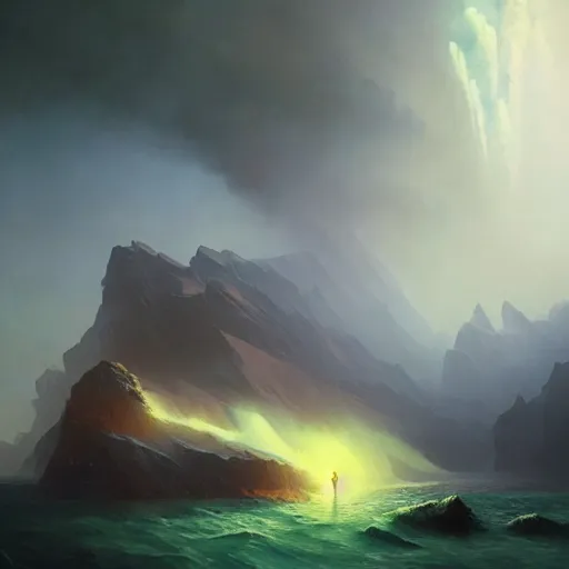 Prompt: ''cinematic shot'' of our world ending made by ivan aivazovsky, peter mohrbacher, greg rutkowski volumetric light effect broad light oil painting painting fantasy art style sci - fi art style realism premium prints available artwork unreal engine