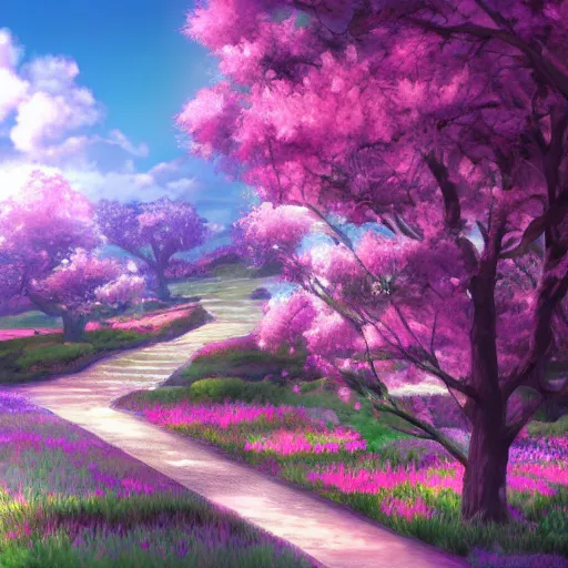 Image similar to dream heaven pixiv scenery art