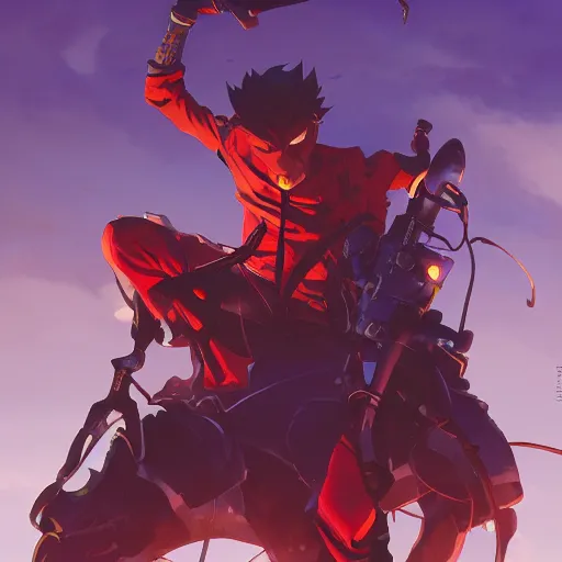 Image similar to hero world trigun, behance hd by jesper ejsing, by rhads, makoto shinkai and lois van baarle, ilya kuvshinov, rossdraws global illumination