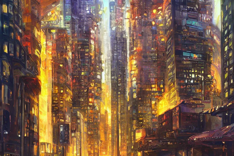 Prompt: futuristic city, painting by sydney mead, highly detailed, soft lighting, 8 k resolution, oil on canvas, architectural magazine