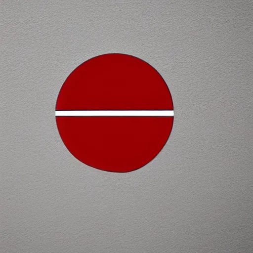 Prompt: a red circle on white background