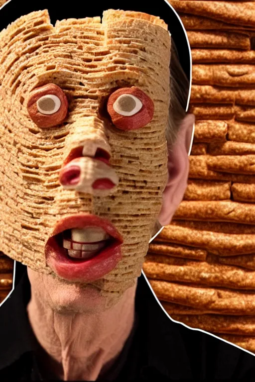 Prompt: film still of steve buscemi made out of bread in starwars, 4 k